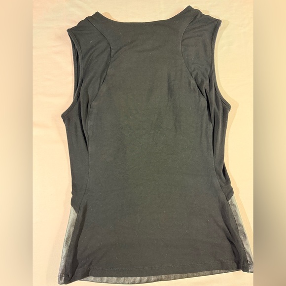 Fate Women's Metallic Black Sleeveless Blouse - Picture 4 of 10